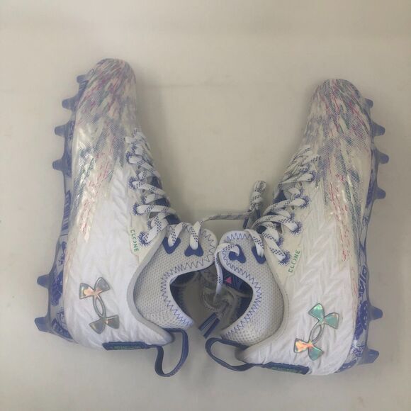 Under Armour Spotlight Clone MC LE Womens 3026342-100 Football Cleats SIZE 8.5 - Picture 8 of 10
